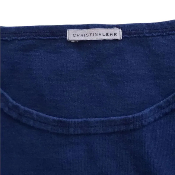 Christina Lehr Blue Long Sleeve Sweater Top L - Picture 3 of 3